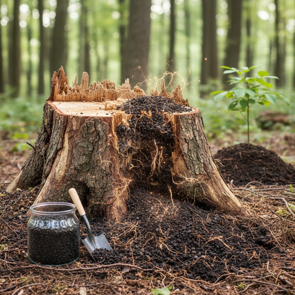 Biochar Accelerates Stump Decay to 6 Weeks: Eco-Friendly Guide ...